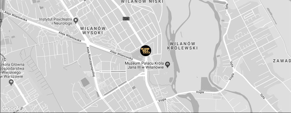 Broadway Musical School Warszawa Wilanów mapa