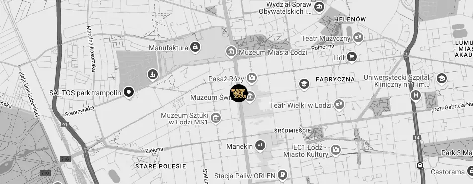 Broadway Musical School Łódź Centrum mapa
