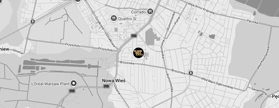 Broadway Musical School Warszawa Pruszków mapa